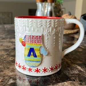 “A” monogram mug